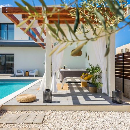 Villa Olea With Heated Pool And Jacuzzi Sukosan Bagian luar foto